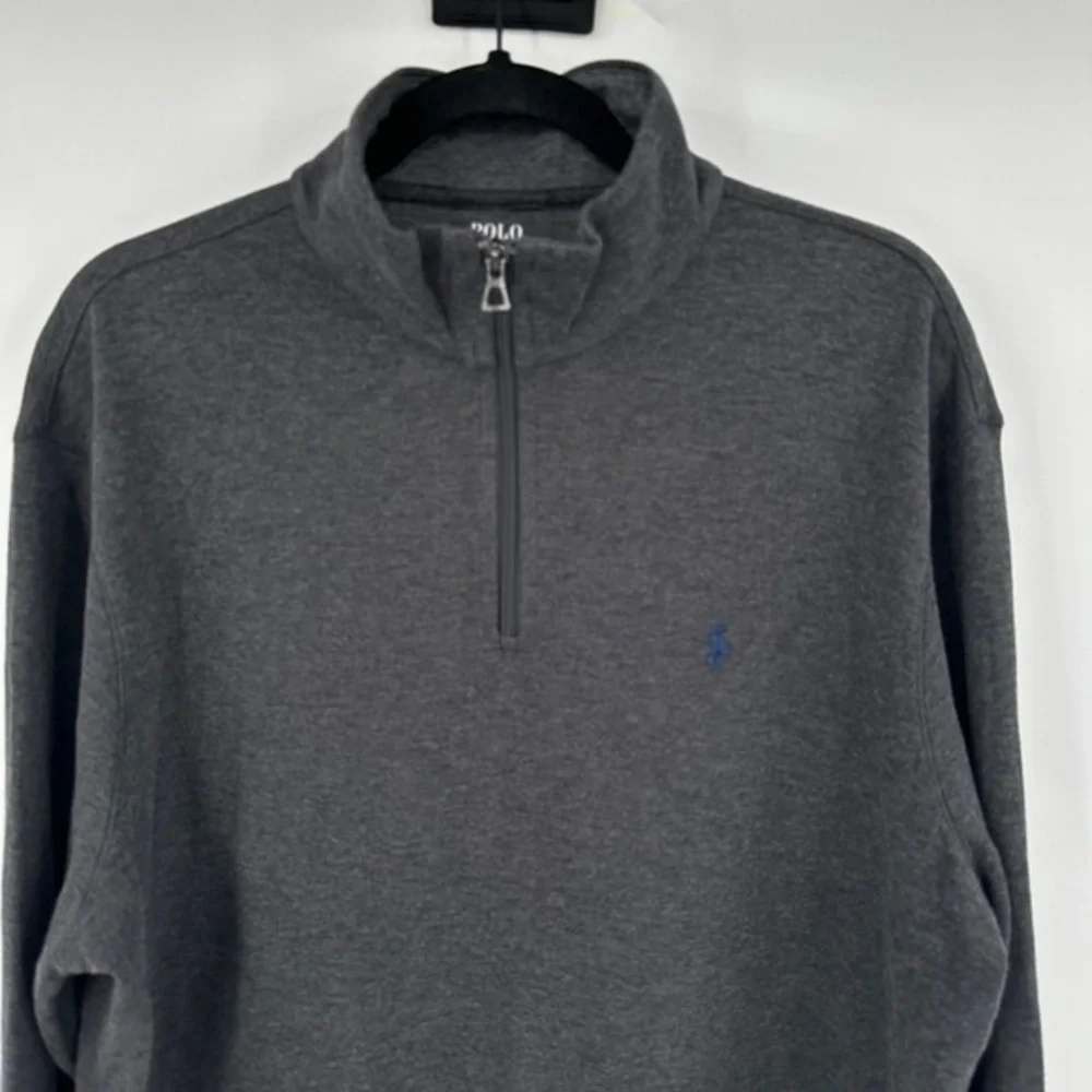 Polo by Ralph Lauren Charcoal Half-Zip Sweater